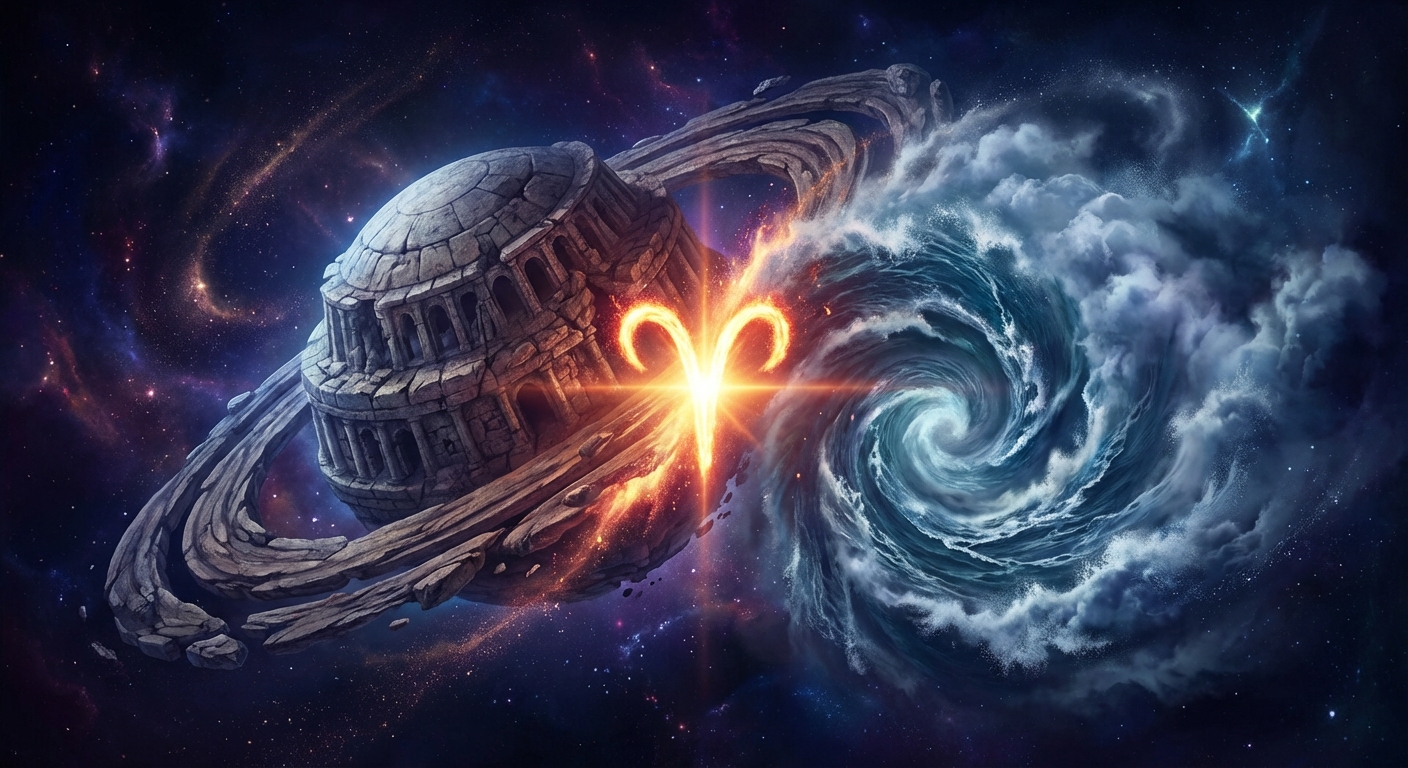 The Great Reality Check: Navigating the Saturn-Neptune Conjunction - Astrology article image