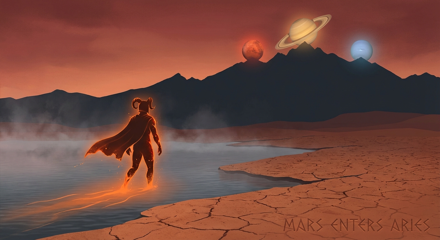 The Aries Ingress of Mars: Igniting the Warrior Within (April 10, 2026) - Astrology article image