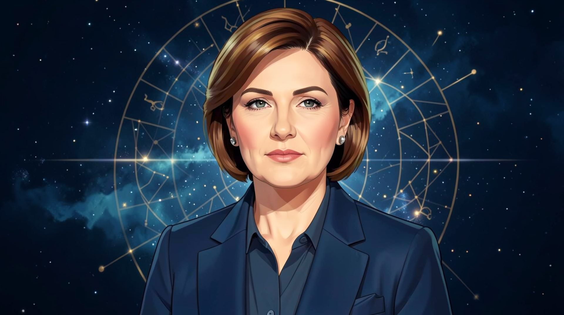 Portrait illustration of Giorgia Meloni