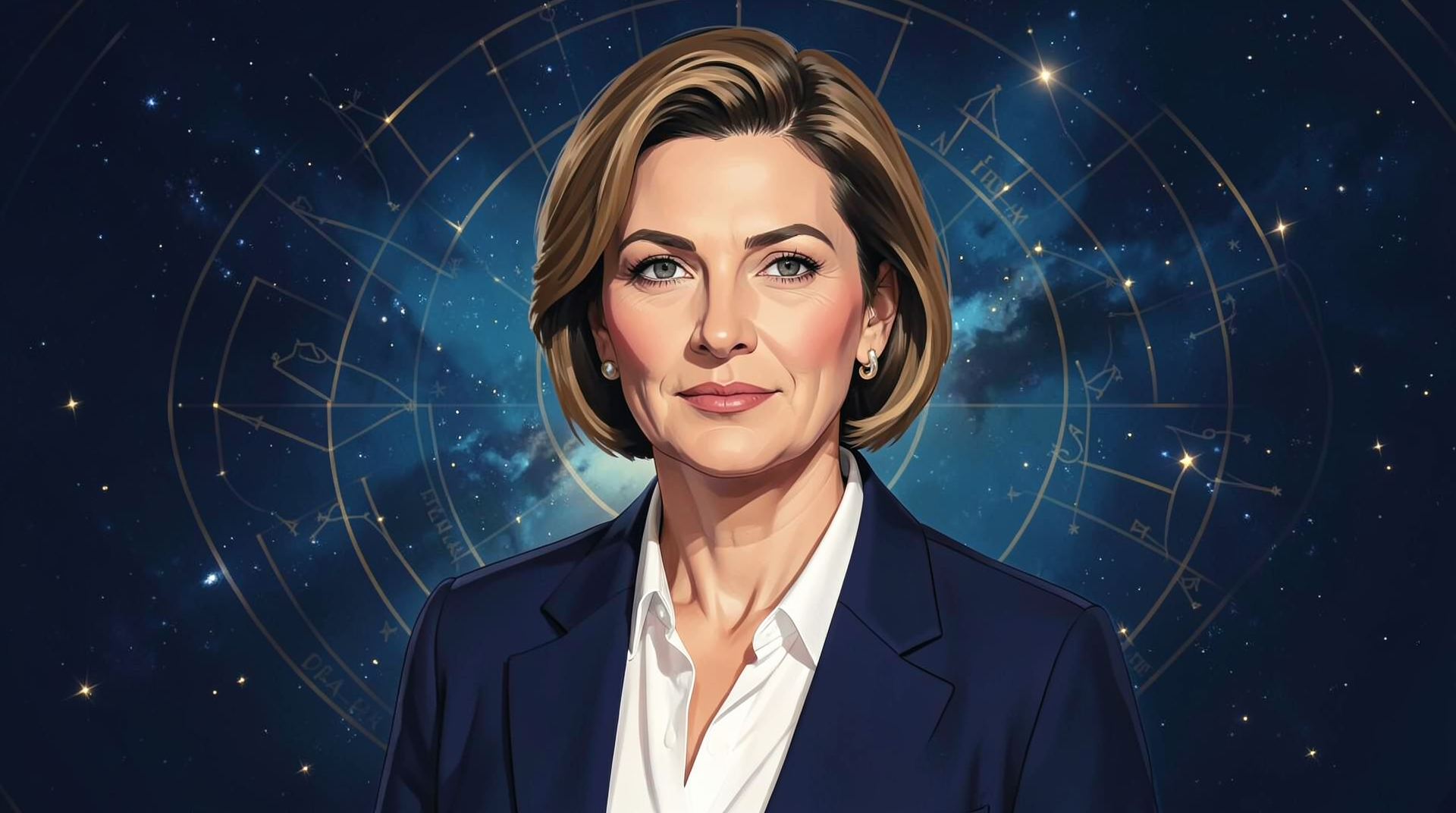 Portrait illustration of Mary Barra