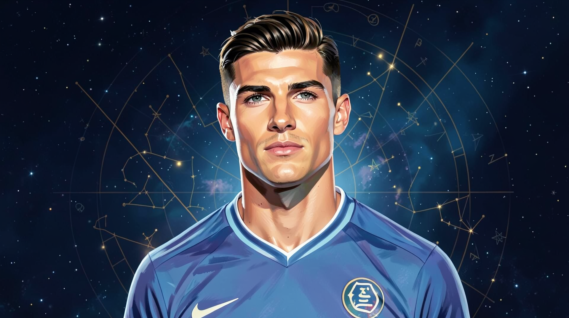 Portrait illustration of Cristiano Ronaldo