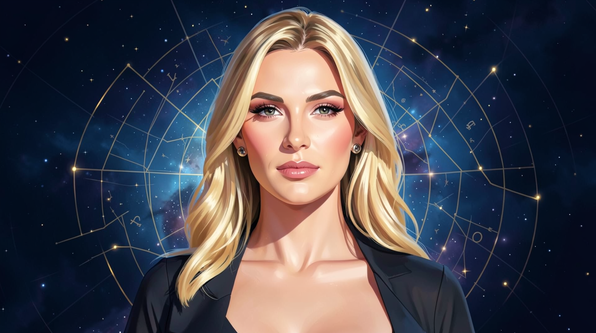 Portrait illustration of Kylie Jenner
