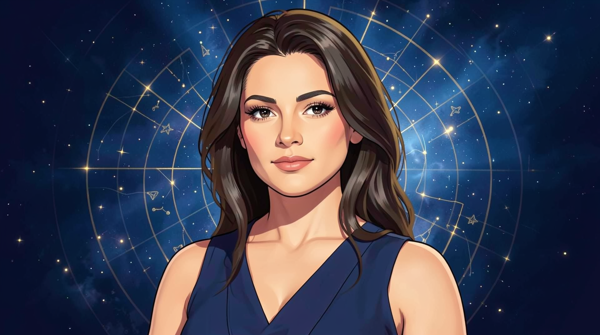 Portrait illustration of Charli D'Amelio