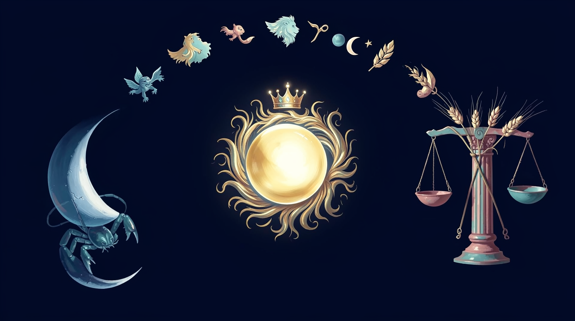 The Moon's W33 Journey: From Cancer's Waning Crescent to the Leo New Moon and a Waxing Virgo–Libra Rebuild (Aug 10–16) - Astrology article image
