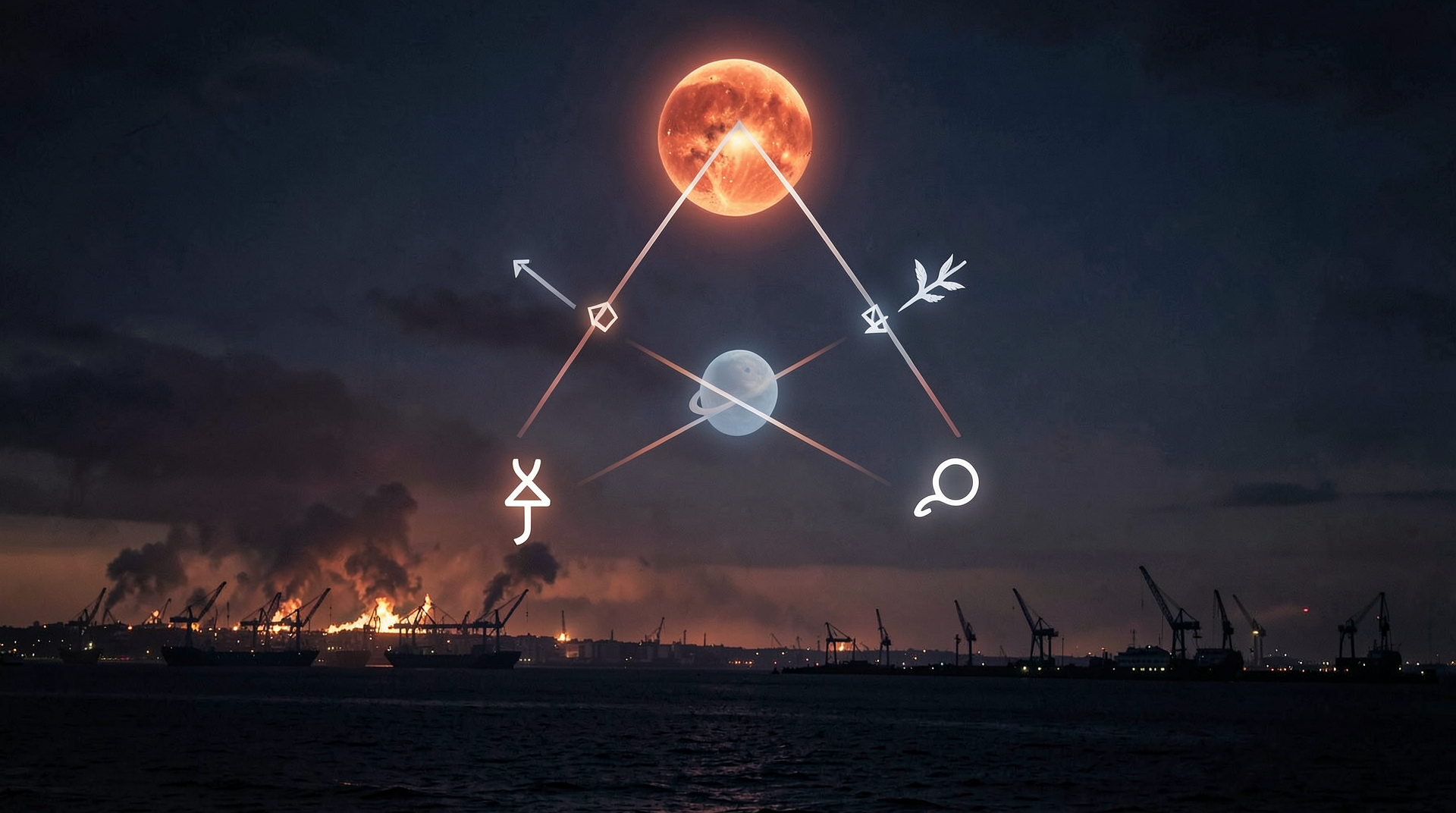 Fire Over the Pearl of the Black Sea: The Astrology of the Massive Strike on Odesa — and the Shadow Network Behind It - Astrology article image