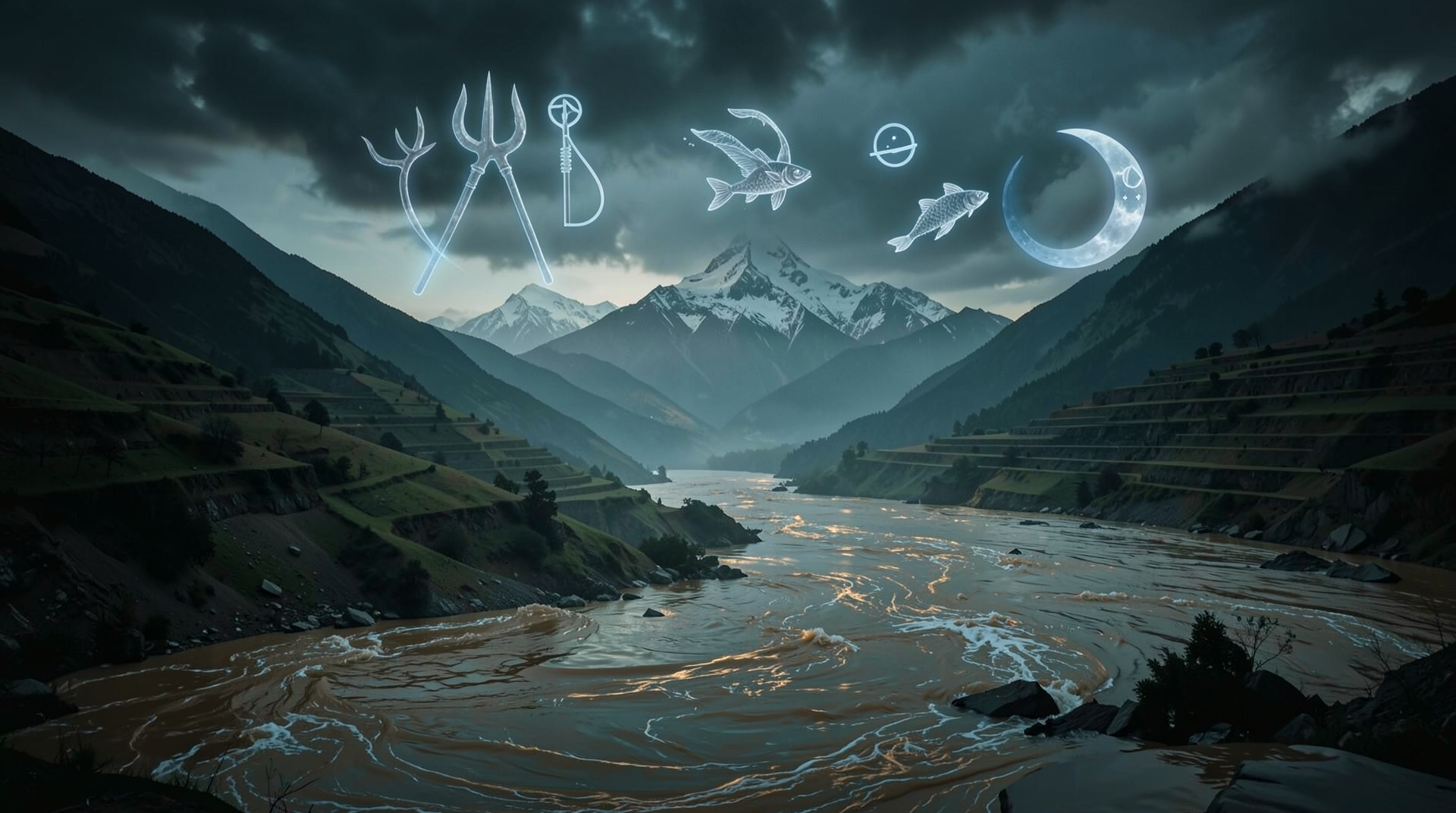 The Monsoon's Wrath: Nepal–China Floods Claim Over 1,000 Lives — and the Astrology of a Deluge That Buried the Harvest - Astrology article image