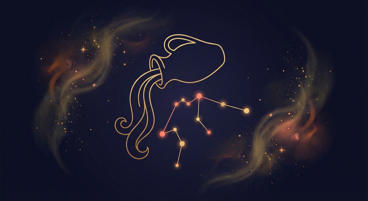Aquarius zodiac sign illustration